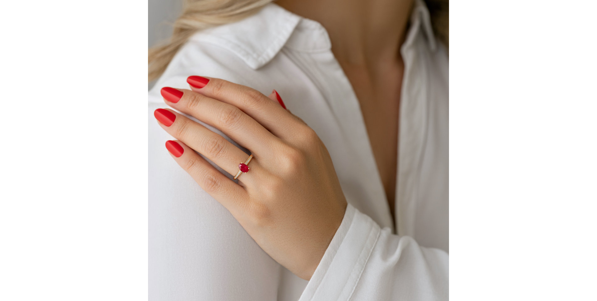 Prsten s diamanty a morganitem Pauline