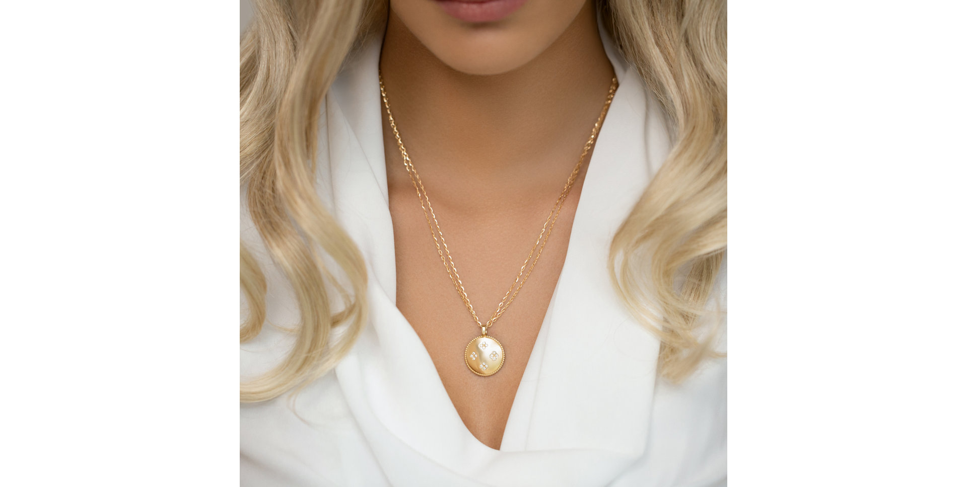 Náhrdelník s diamanty Aveline