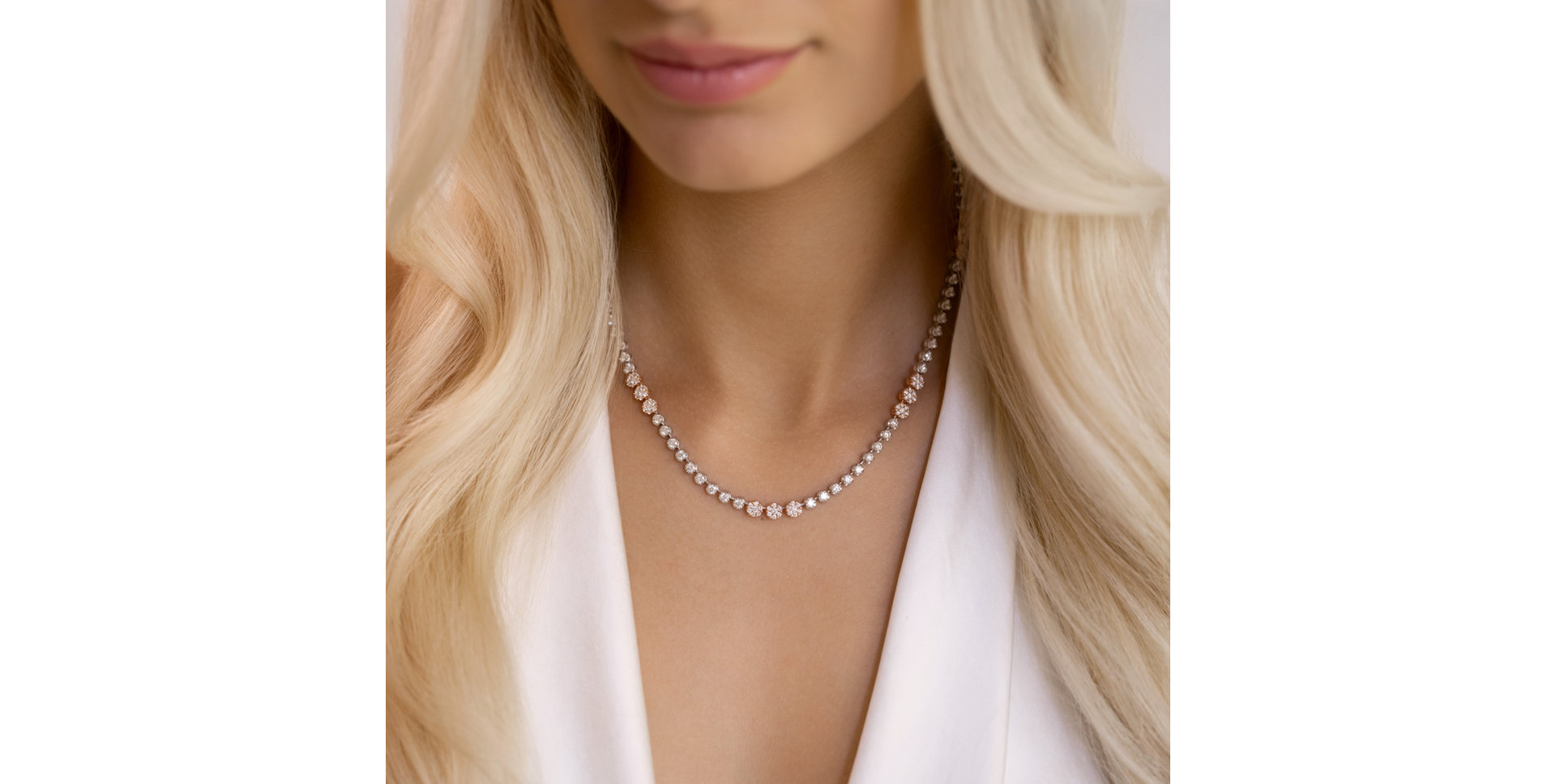 Náhrdelník s diamanty Chain of Dawn
