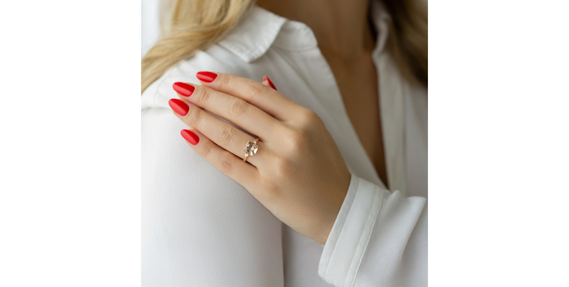 Prsten s diamanty a topazem The Duchess