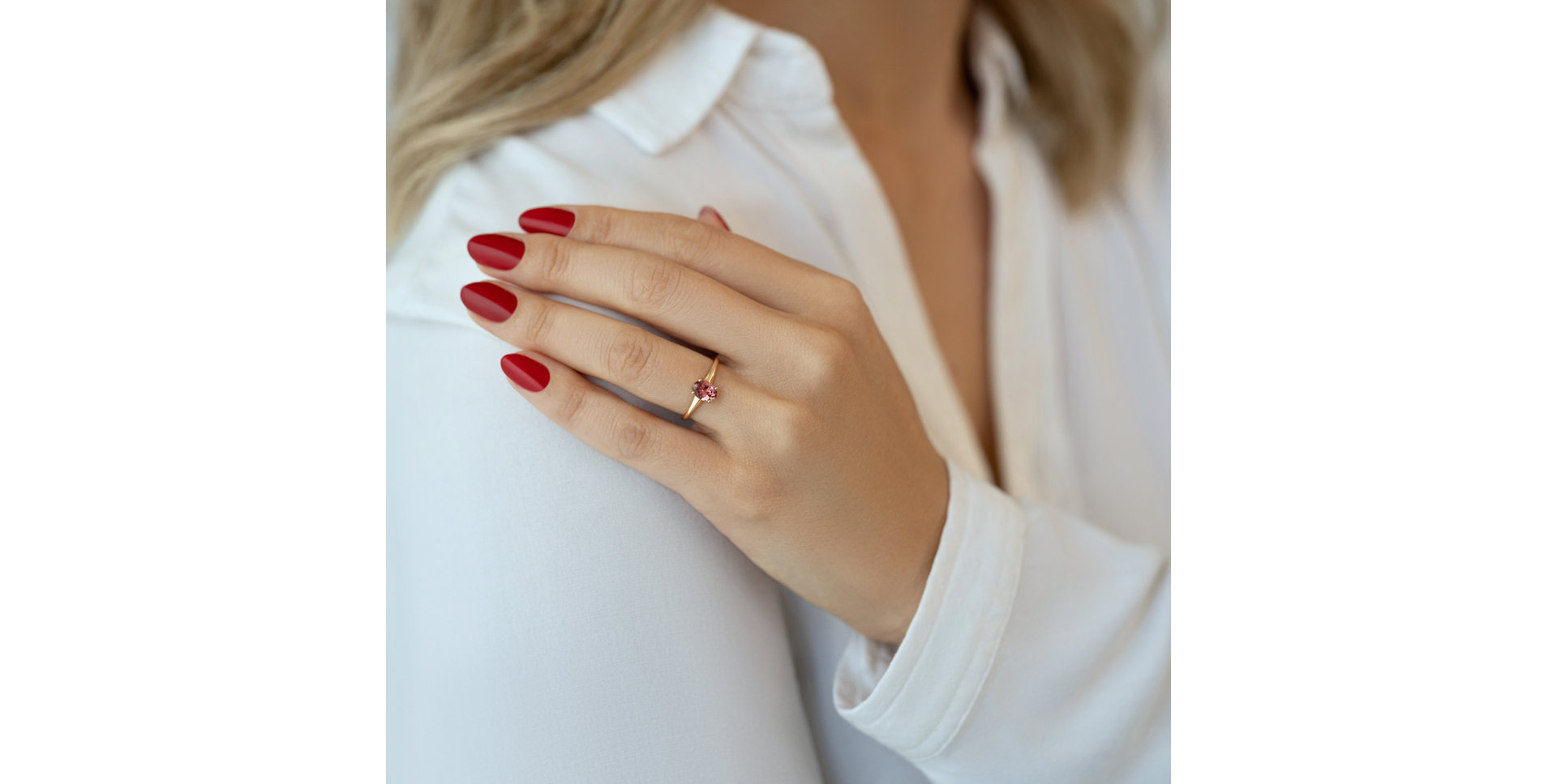 Prsten s morganitem Mystic Abyss