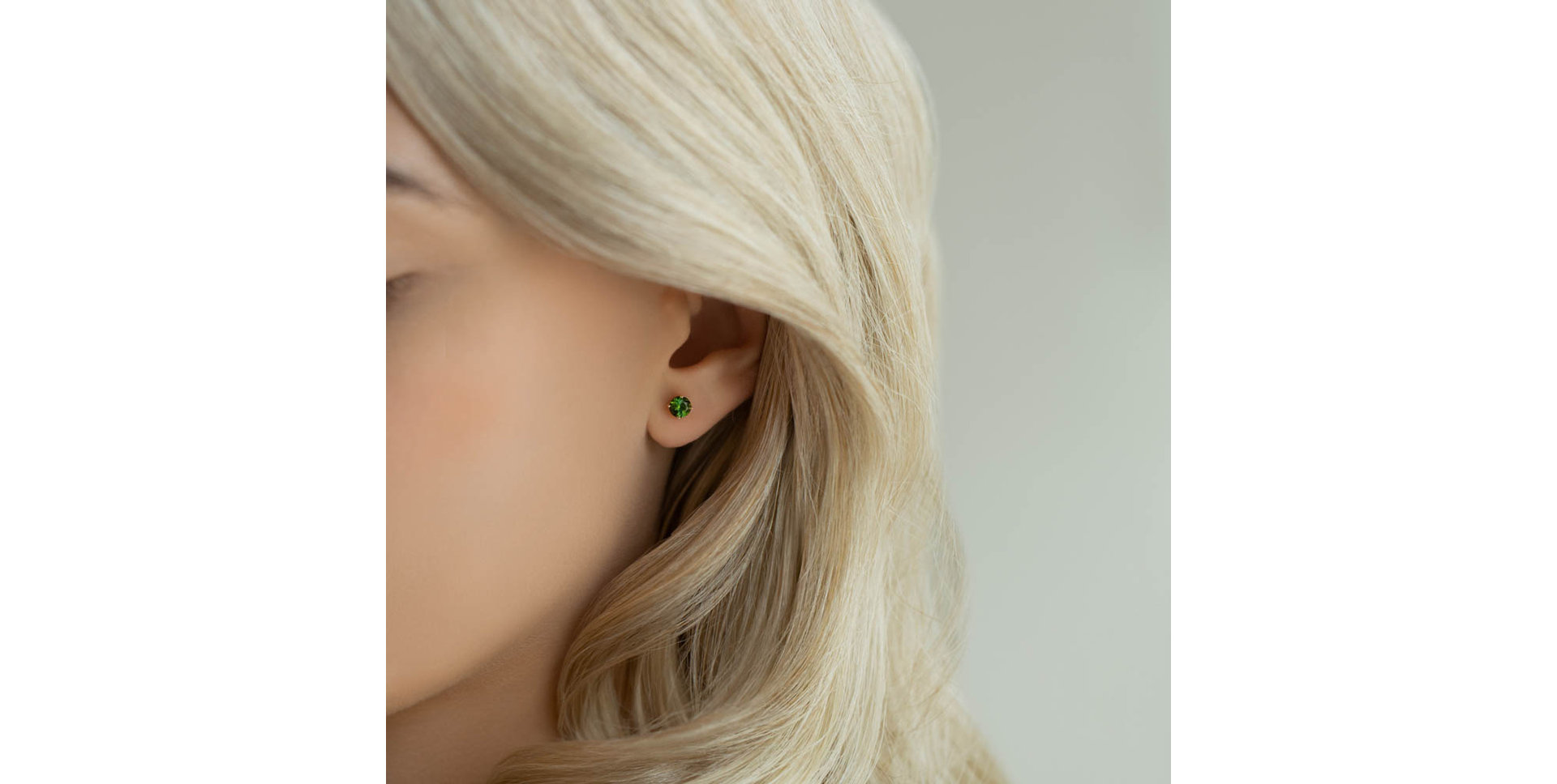 Naušnice s topazem Orbs