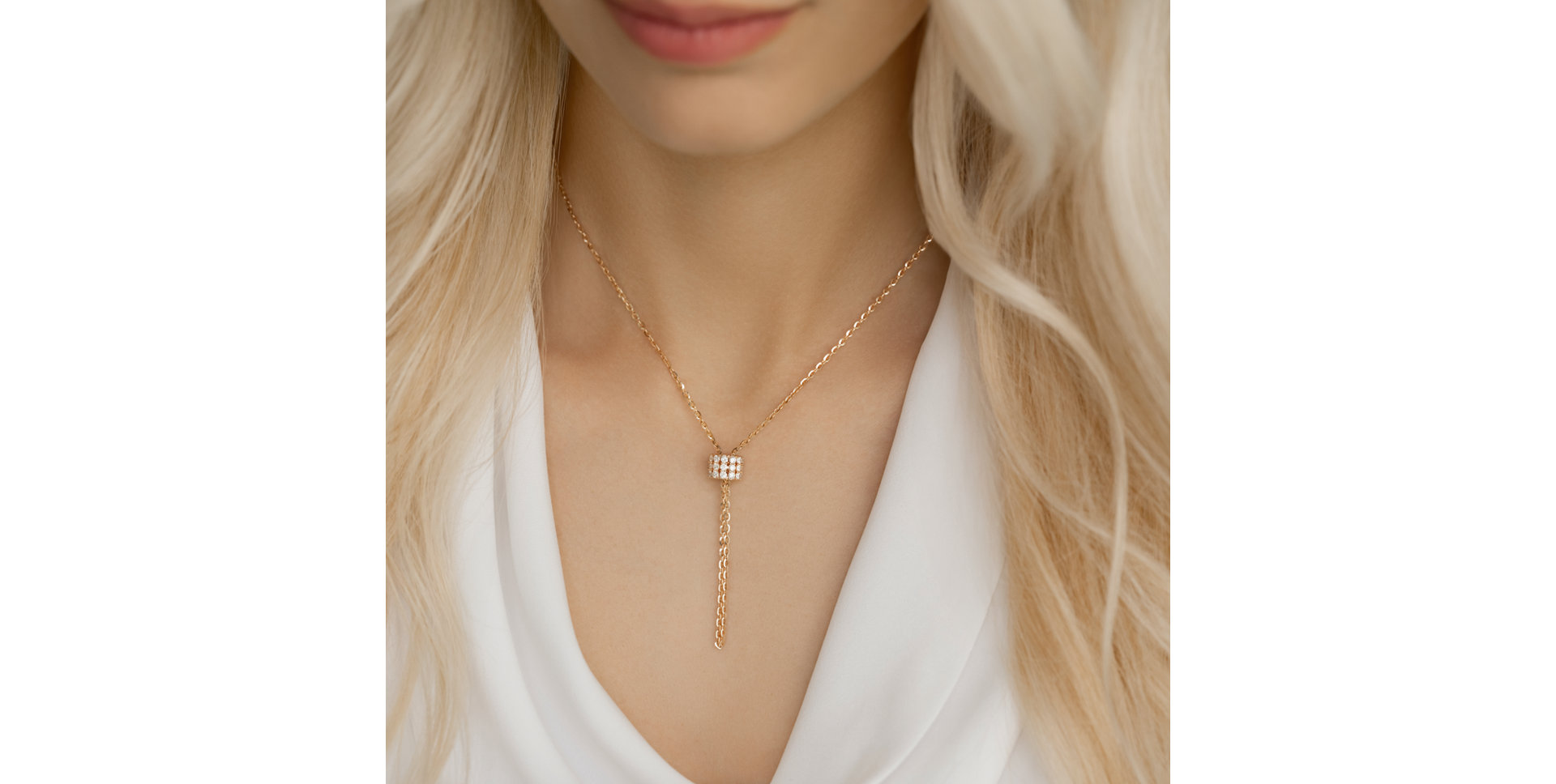 Náhrdelník s diamanty Izel