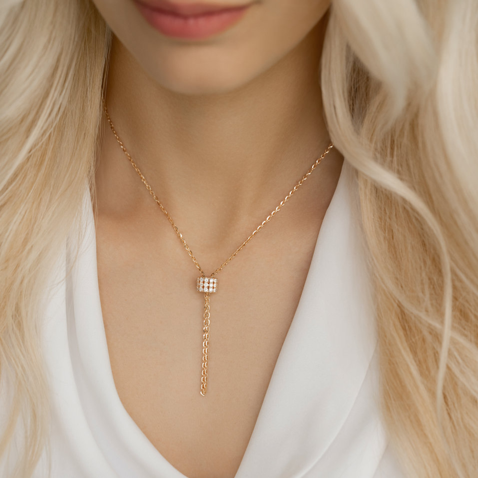 Náhrdelník s diamanty Izel