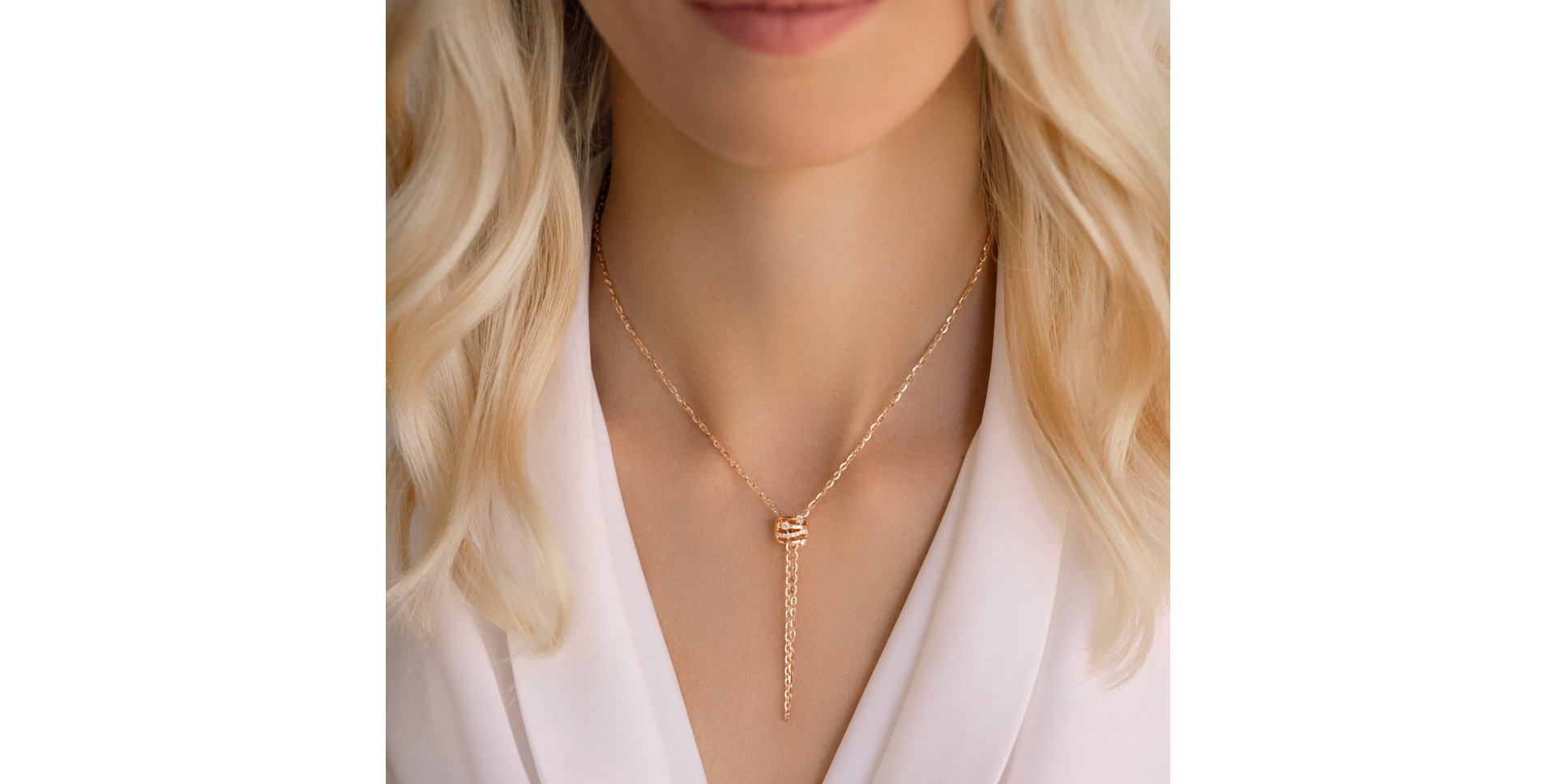 Náhrdelník s diamanty Golden Verse