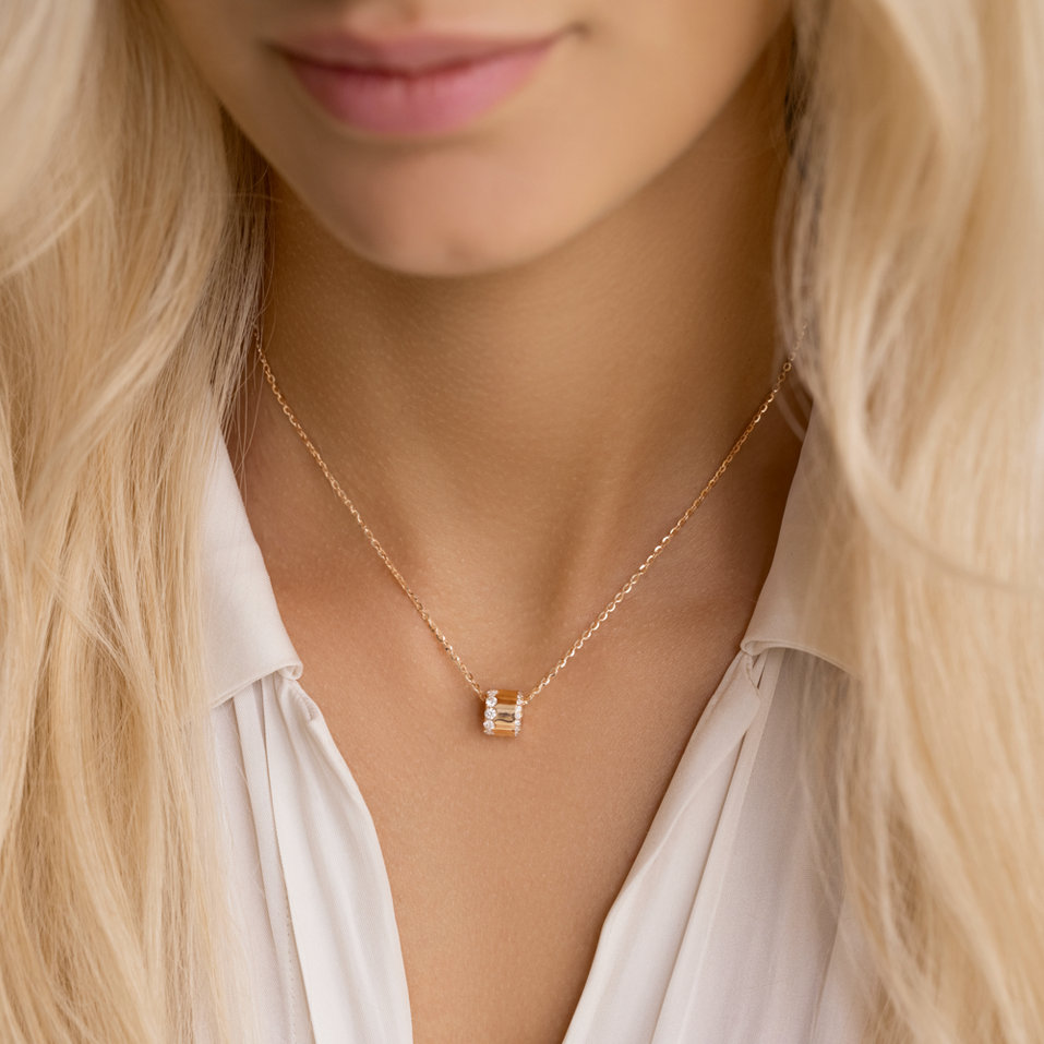 Náhrdelník s diamanty Rynel