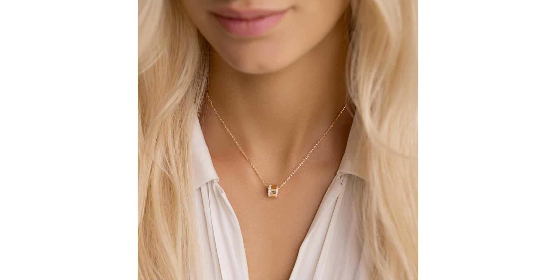 Náhrdelník s diamanty Rynel