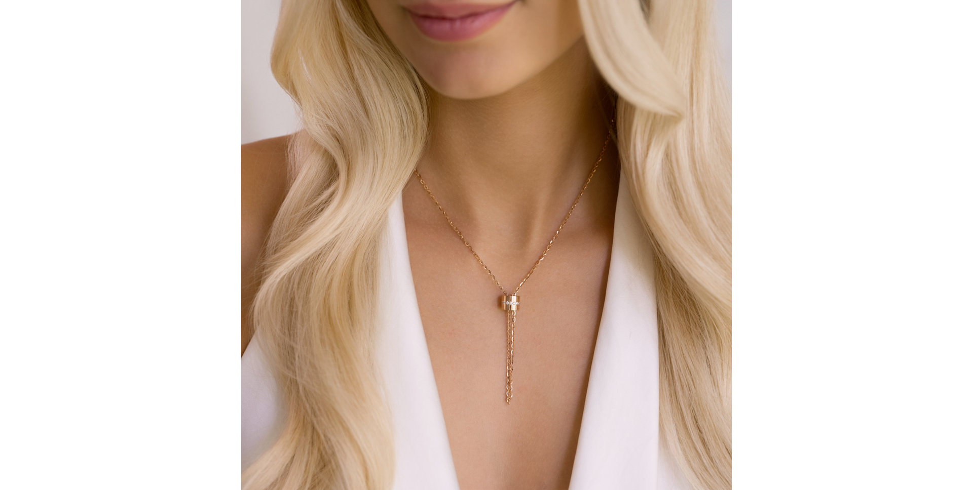 Náhrdelník s diamanty Infinity Circle