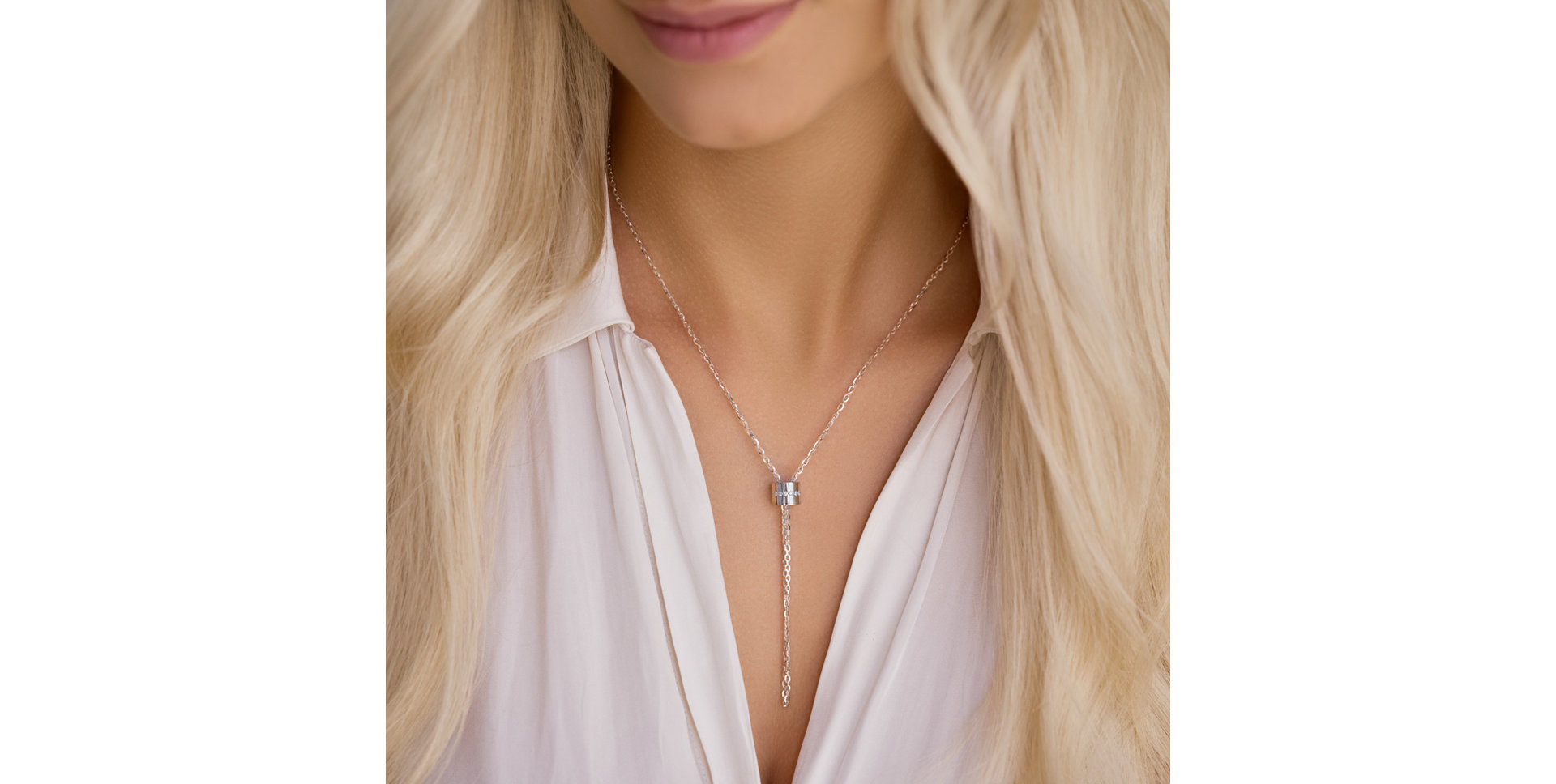 Náhrdelník s diamanty Infinity Circles