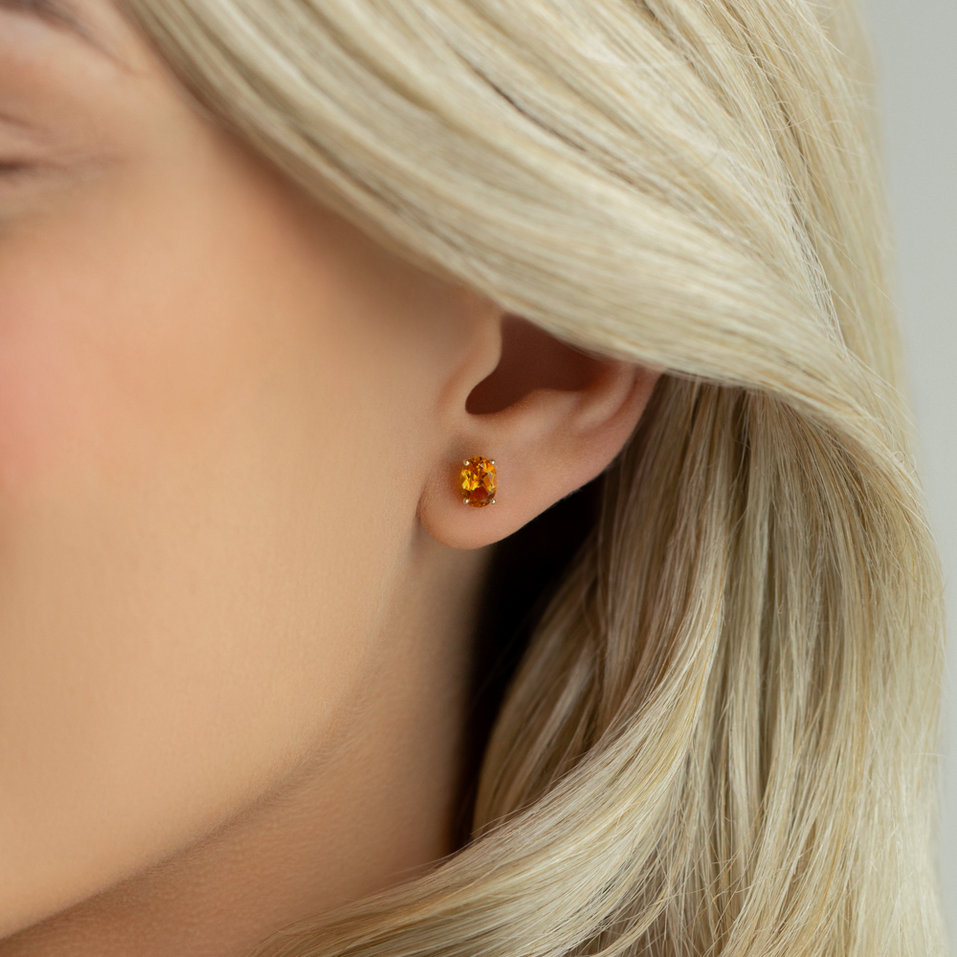 Náušnice s topazem Mystic Abyss