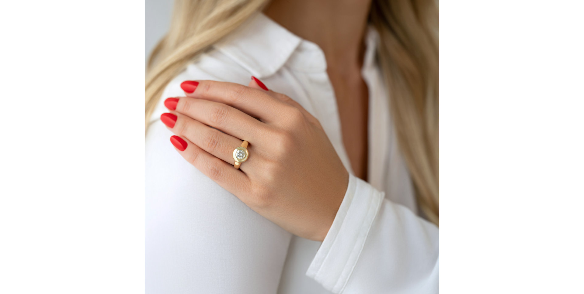 Prsten s diamantem Circle of Light