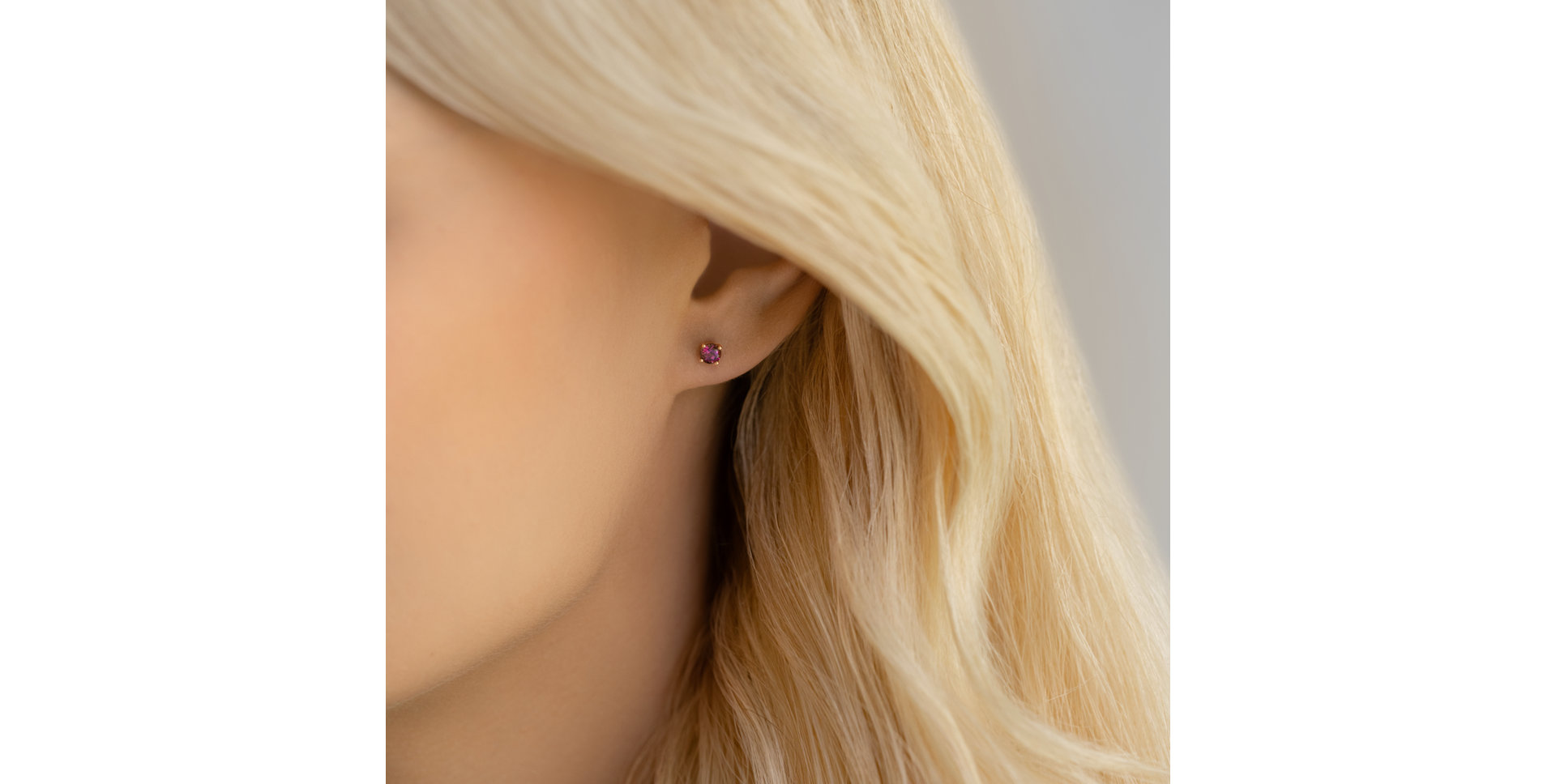 Naušnice s rhodolitem Virginia Sparkle