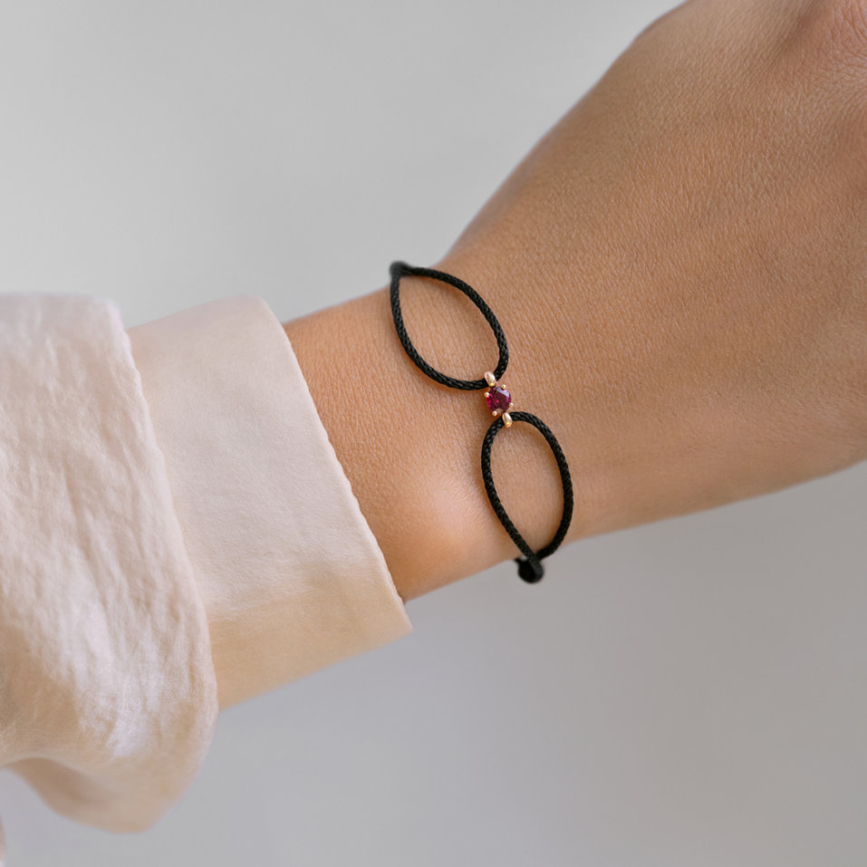 Náramek s rhodolitem Delilah