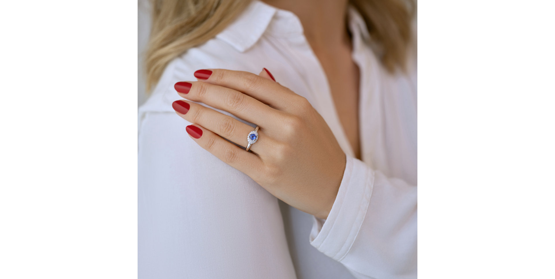 Prsten s diamanty a tanzanitem Starlit Ocean