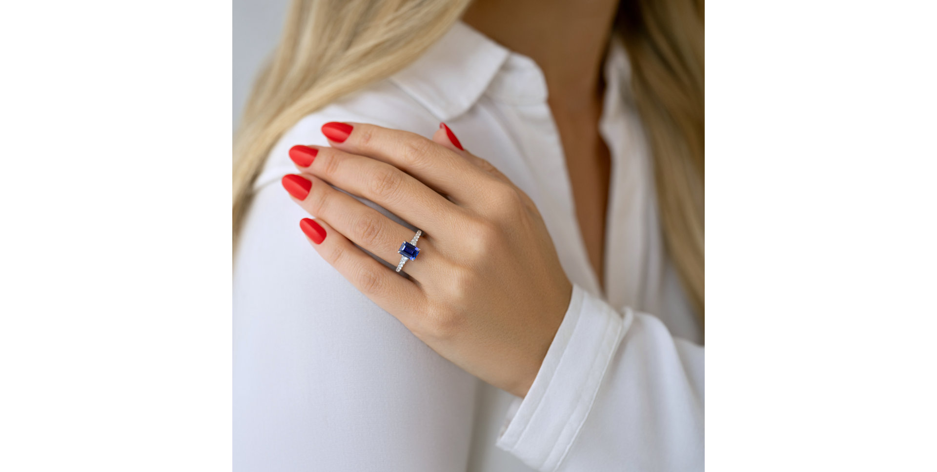 Prsten s diamanty a smaragdem Majestic Imagination