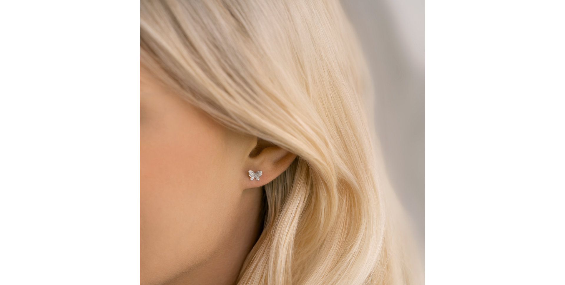 Náušnice s diamanty Lucky Wings