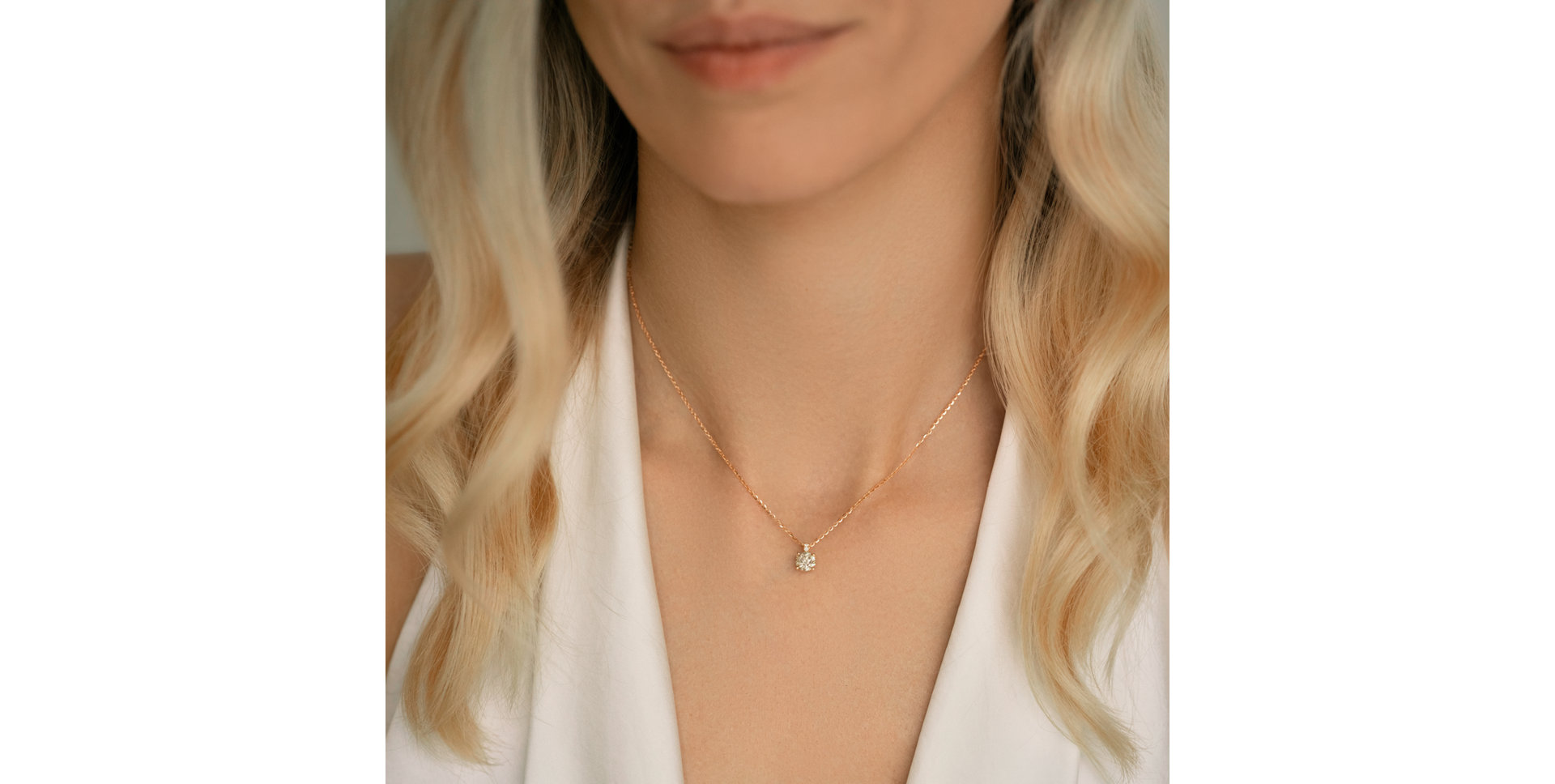 Náhrdelník s diamanty Bronze Radiance