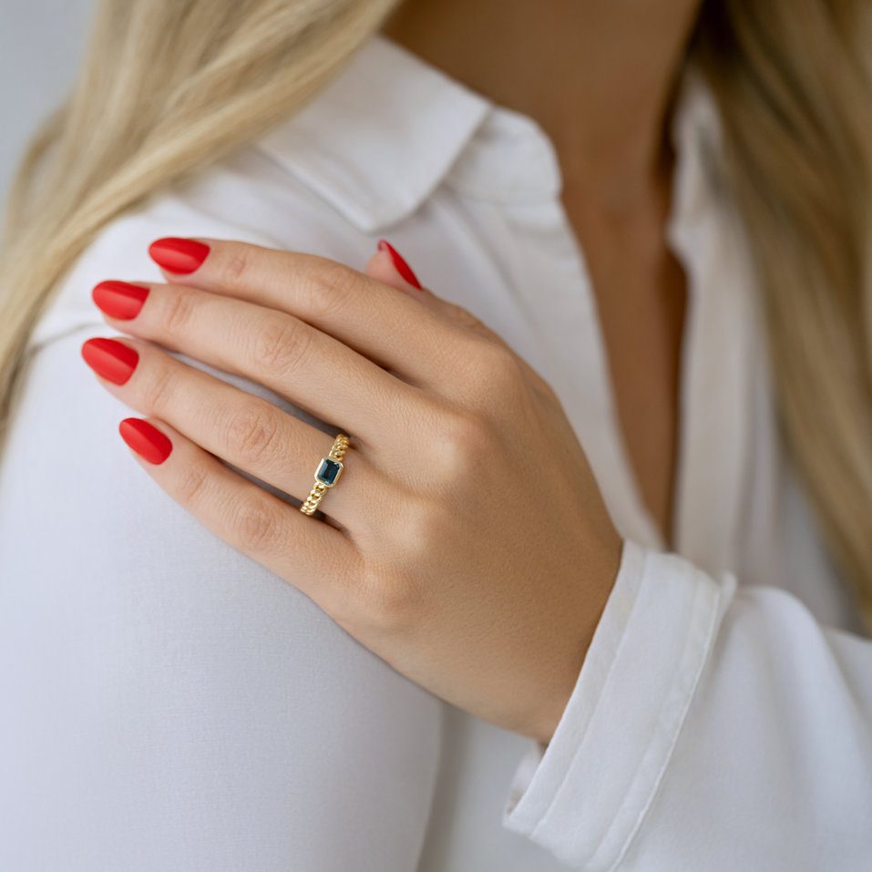 Prsten s topazem Vespera Frost