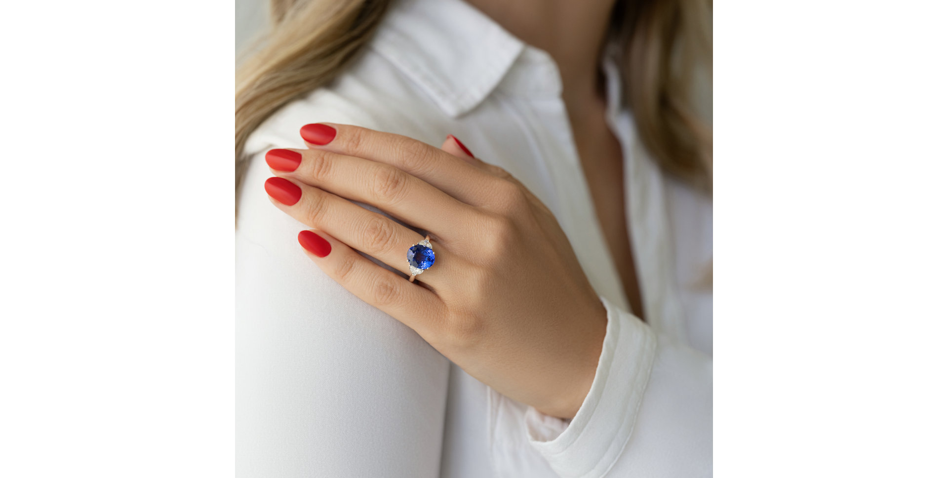 Prsten s diamanty a tanzanitem Dynasty Gem