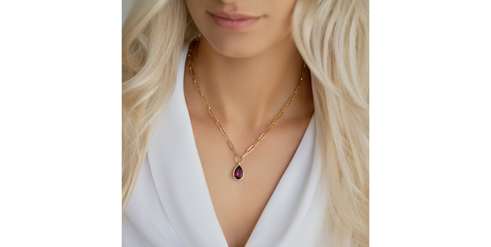 Náhrdelník s rhodolitem Mrs.Vivienne