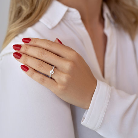 Prsten s diamanty The Ice Queen