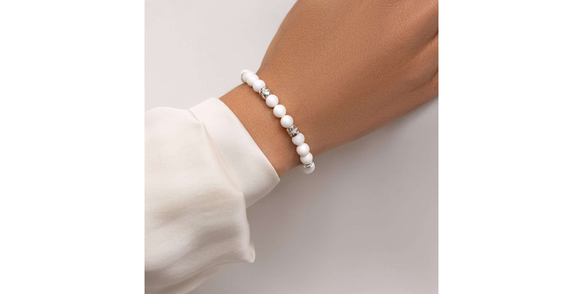 Náramek s diamanty a acháty Moonlace