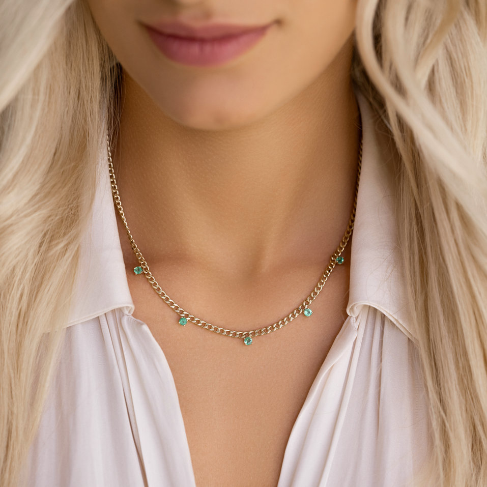 Náhrdelník s rubíny Lucky Raindrops