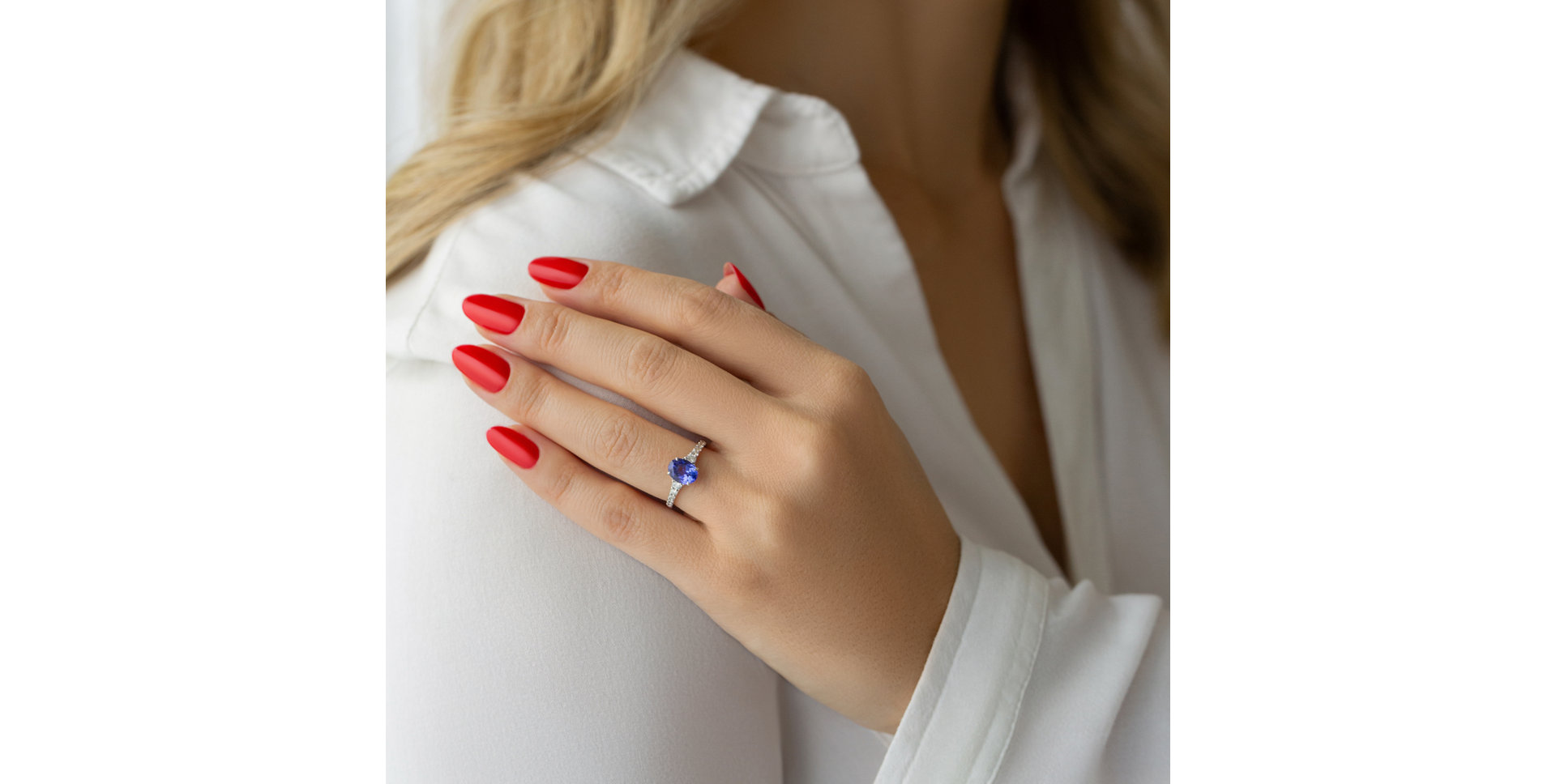 Prsten s diamanty a turmalínem Shimmering Dazzle
