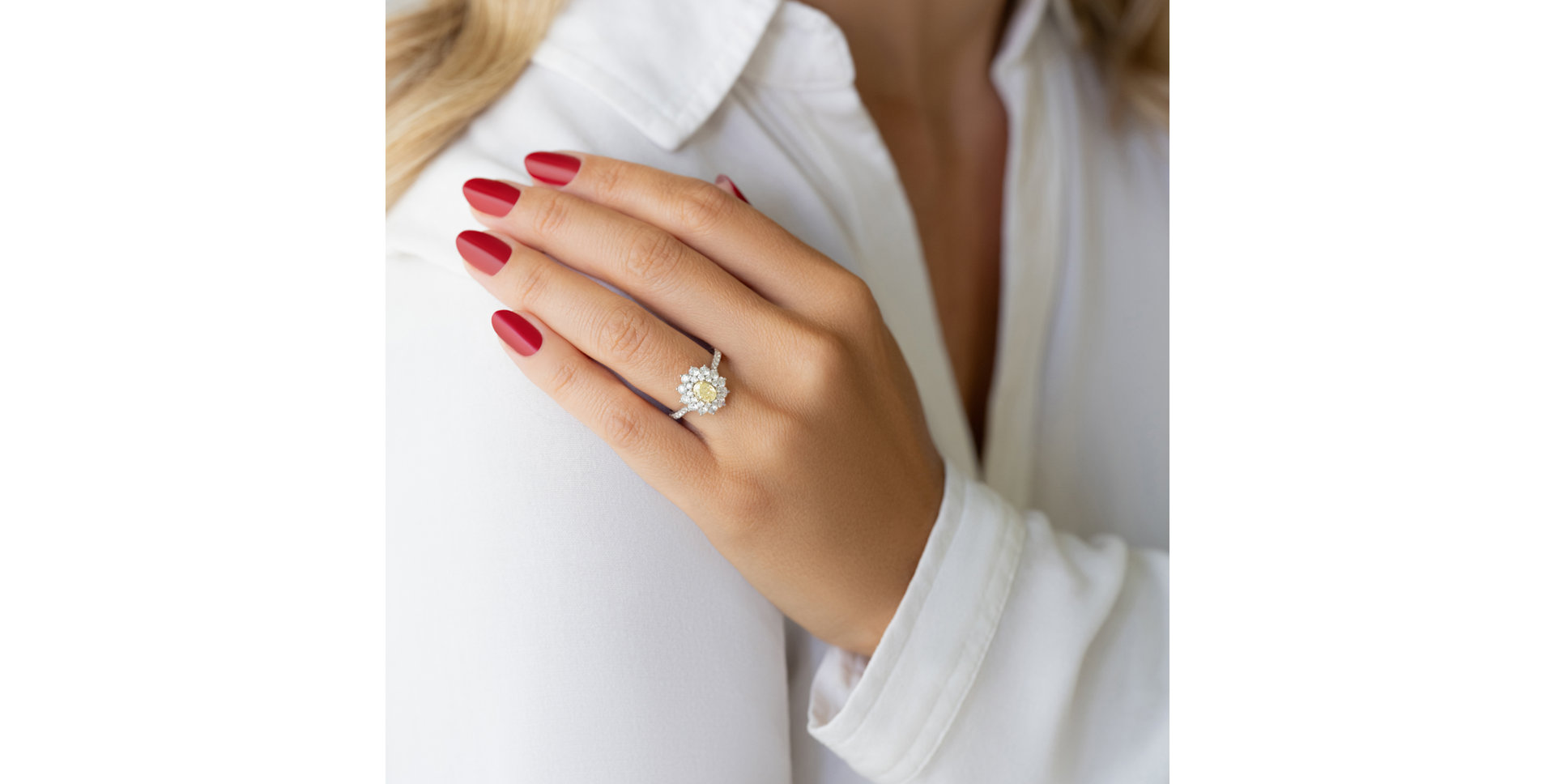 Prsten s diamanty Soleil Royale