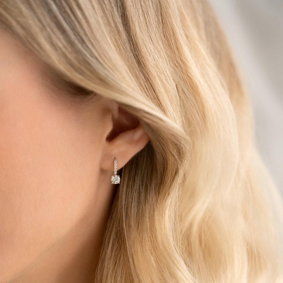 Náušnice s diamanty Evoria