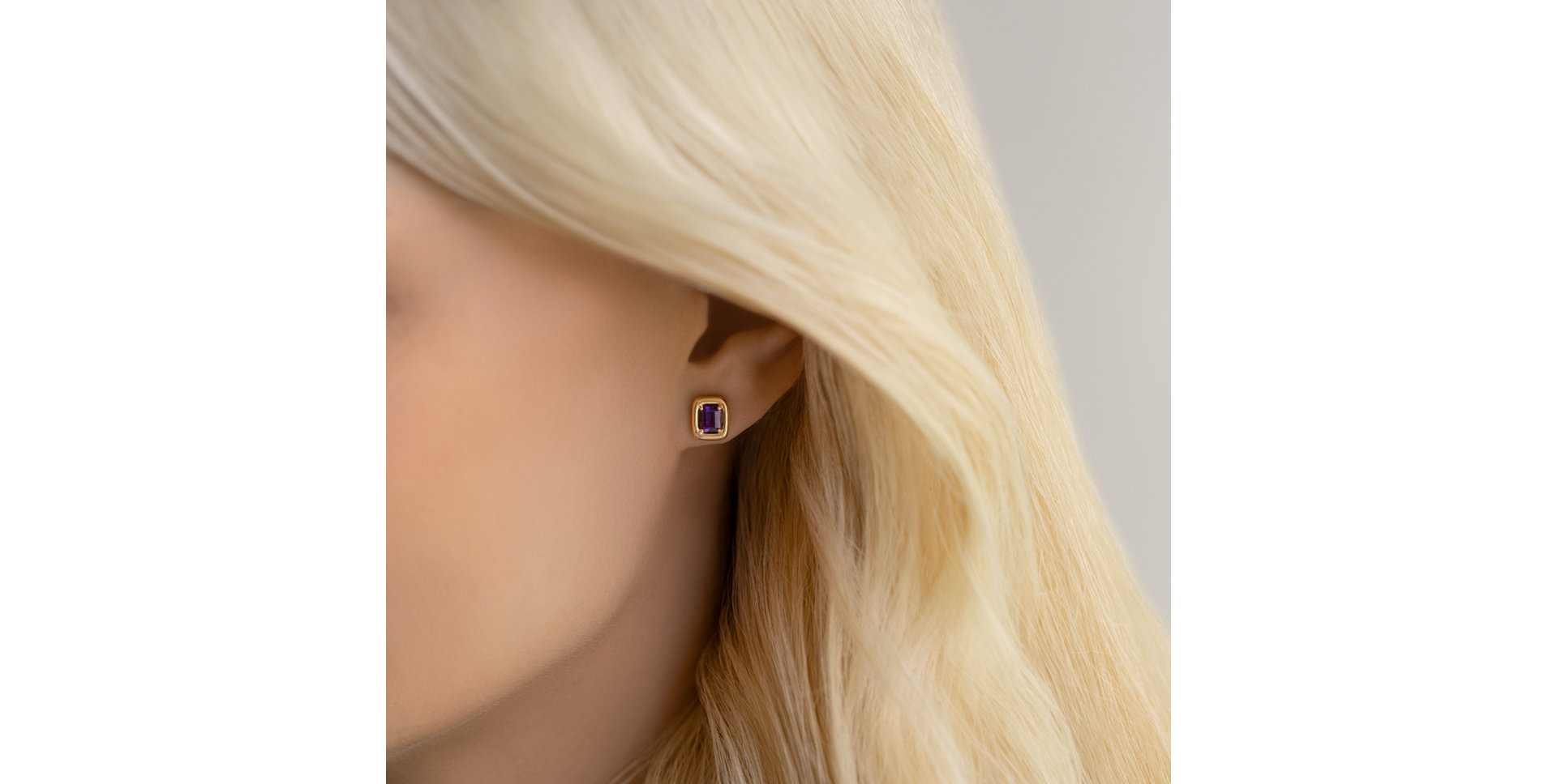 Náušnice s ametystem Nestori