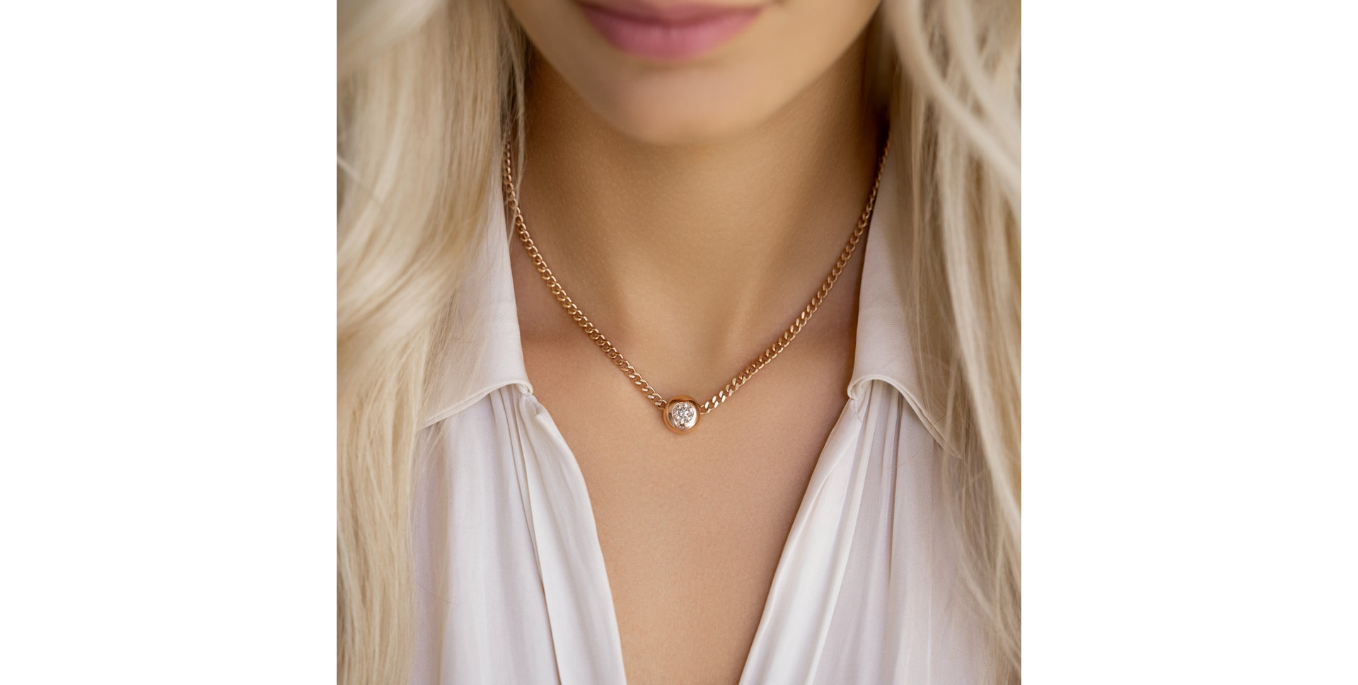 Náhrdelník s diamantem Circle of Clarity