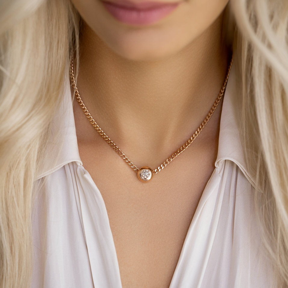 Náhrdelník s diamantem Circle of Clarity