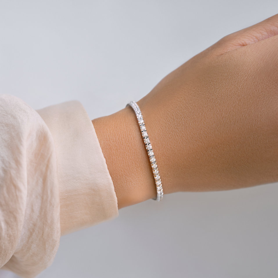 Náramek s diamanty Thanatos