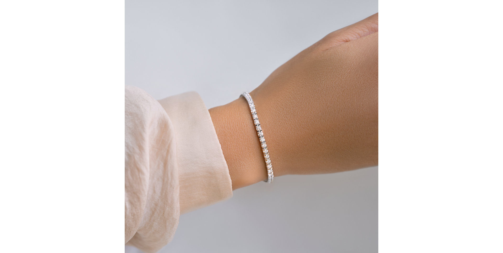 Náramek s diamanty Thanatos