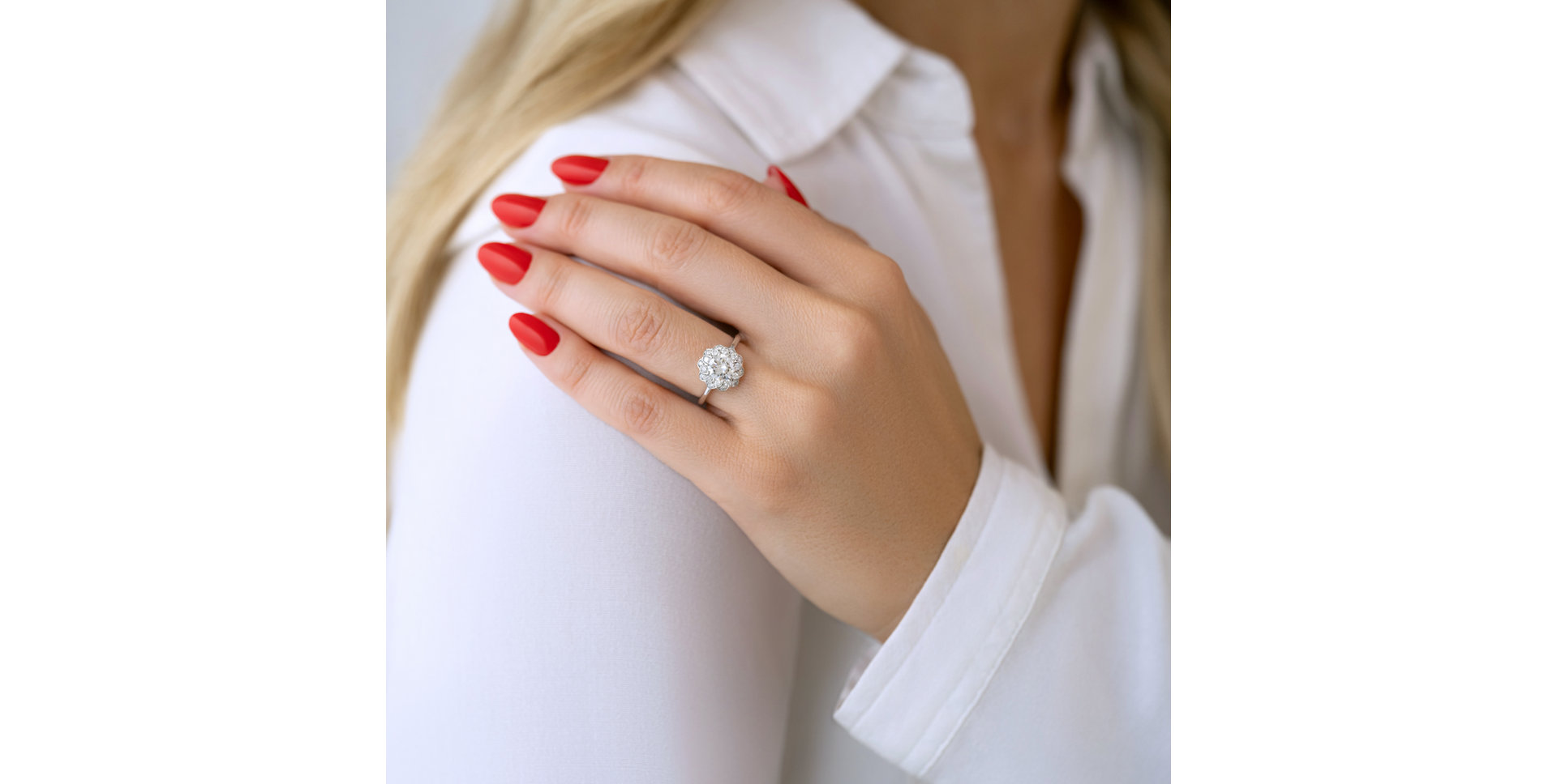 Prsten s diamanty Flower Joy