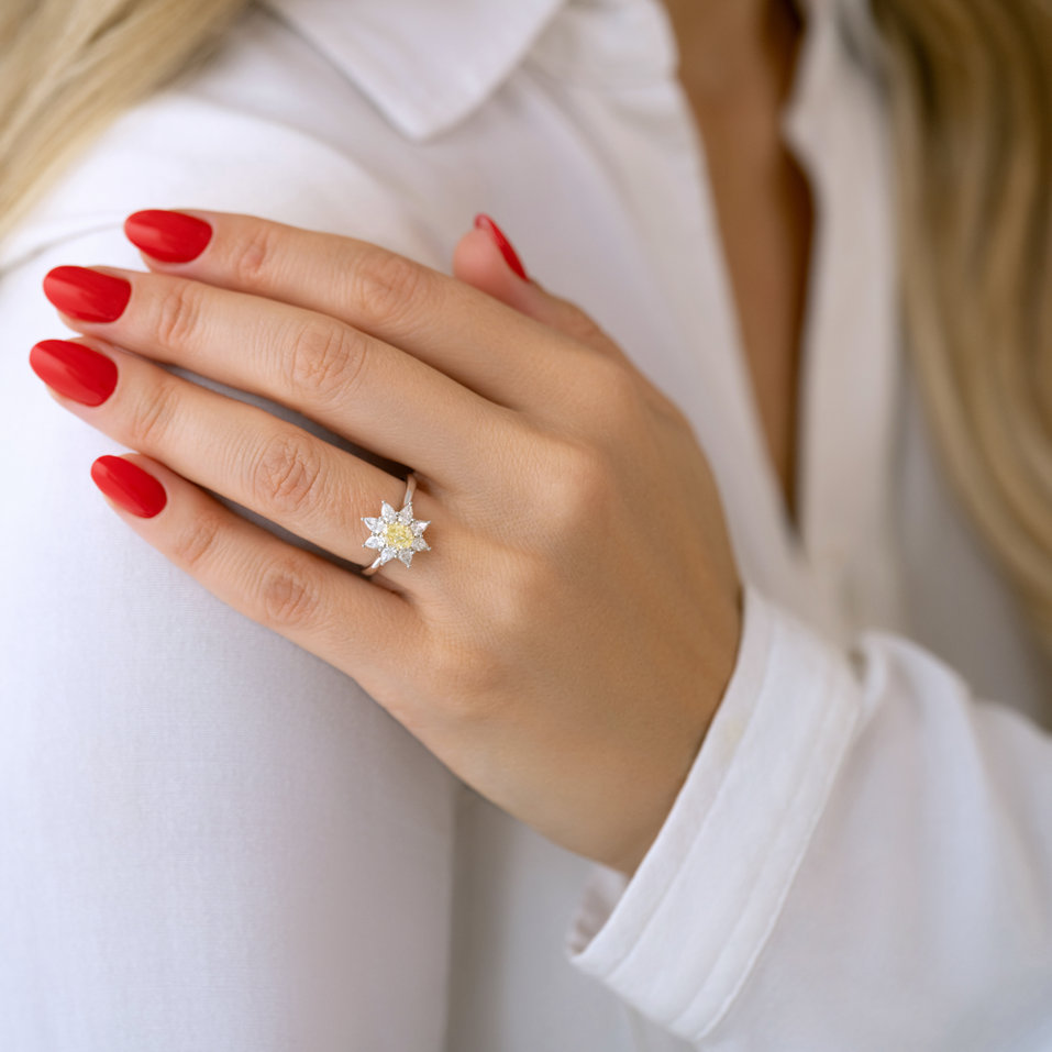 Prsten s diamanty Queen of Rays