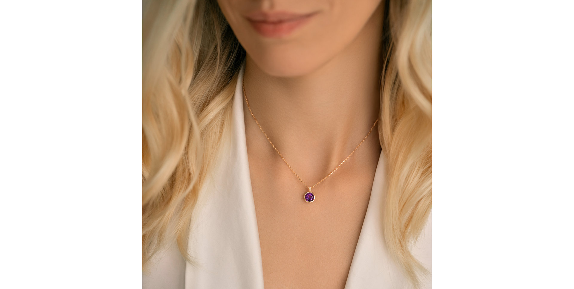 Náhrdelník s diamanty a turmalínem Regal Elegance
