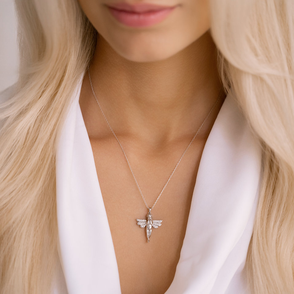 Náhrdelník s diamanty Glossy Angel