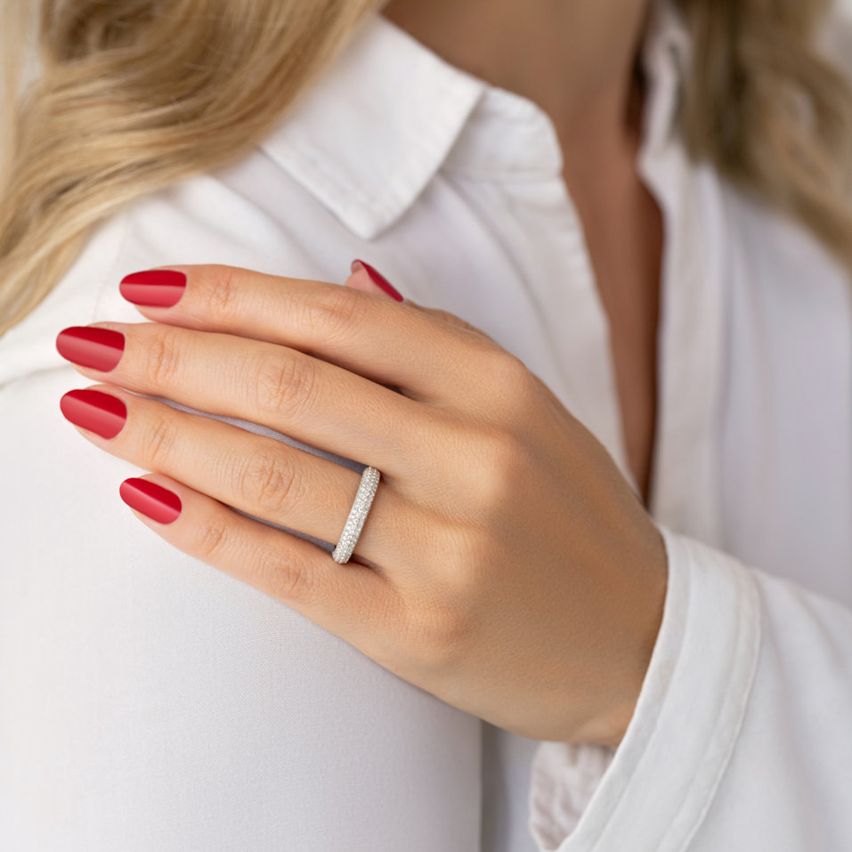 Prsten s diamanty Strong Elipse