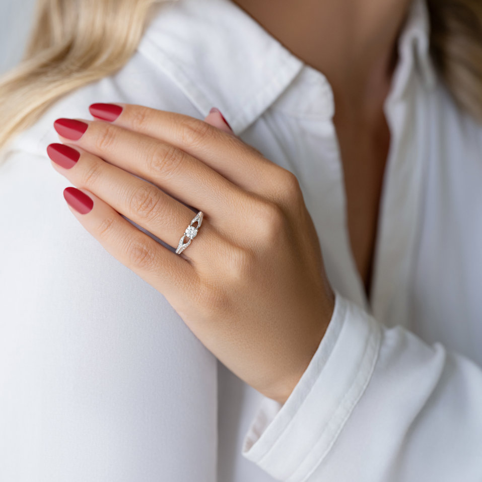 Prsten s diamanty Aluna