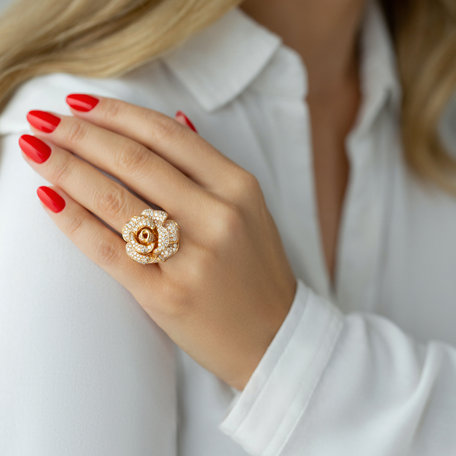 Prsten s diamanty Antique Rose