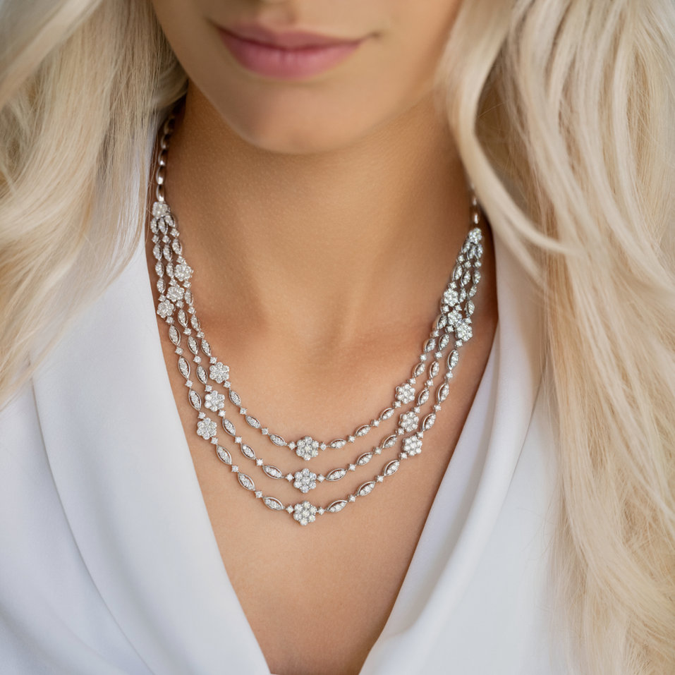 Náhrdelník s diamanty Royal Pride