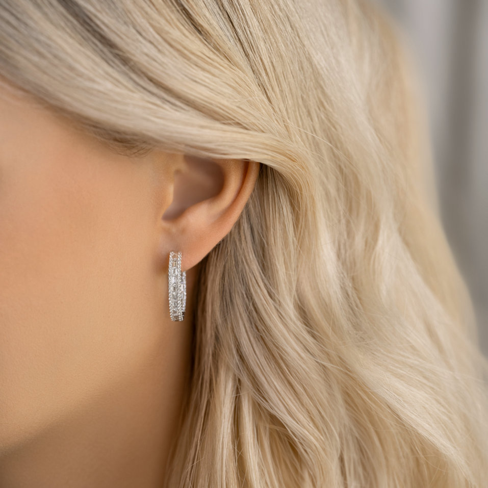 Náušnice s diamanty Graceful Countess