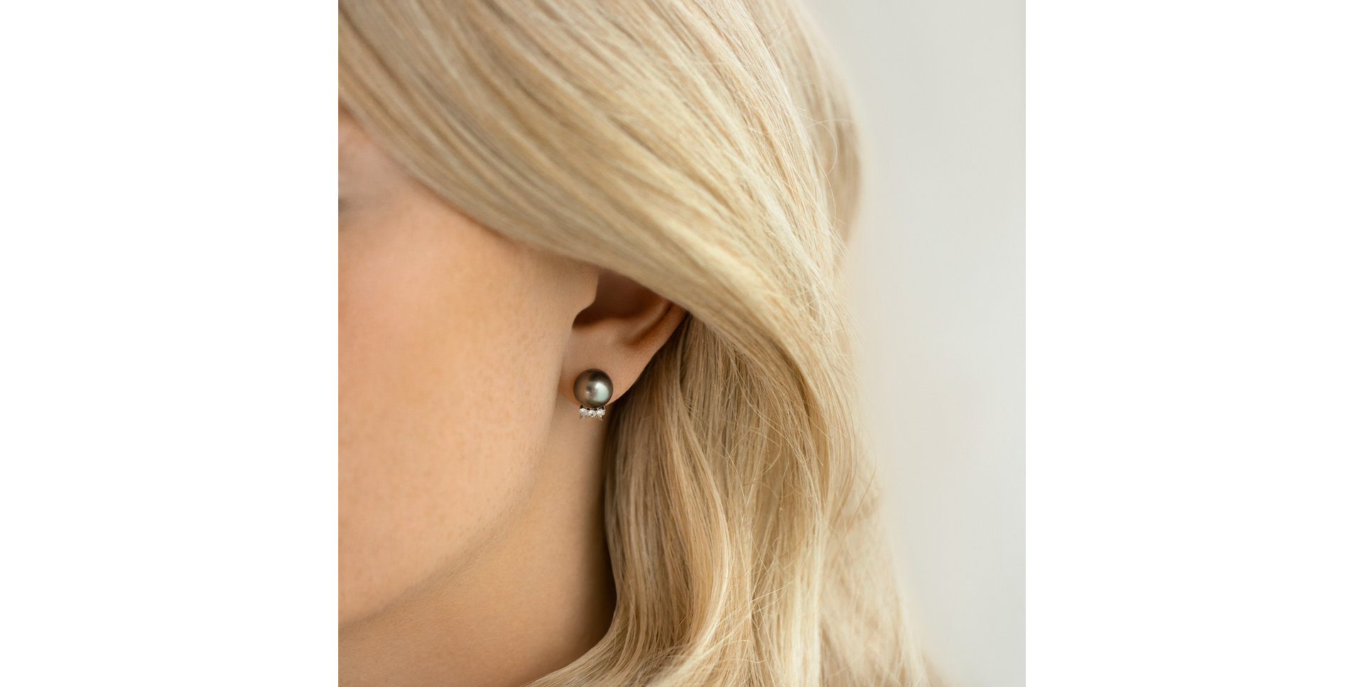 Náušnice s perlou a diamanty Sea Limbo