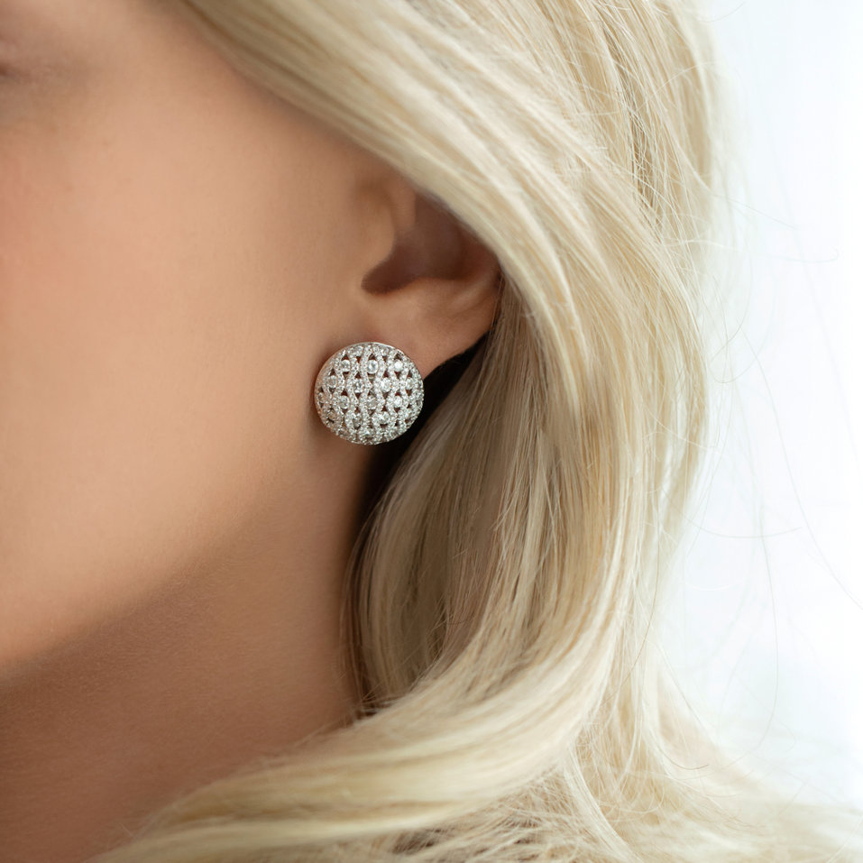 Náušnice s diamanty Winsome Expression