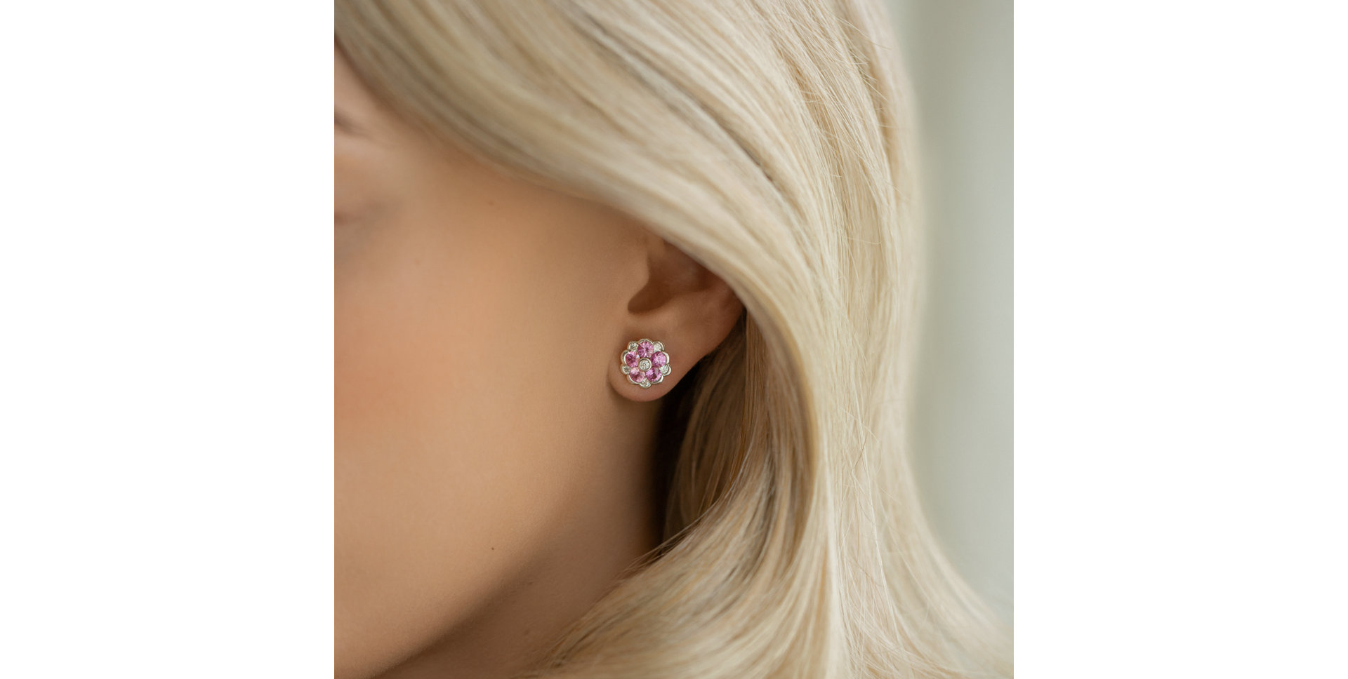 Náušnice s diamanty a smaragdy Albertina