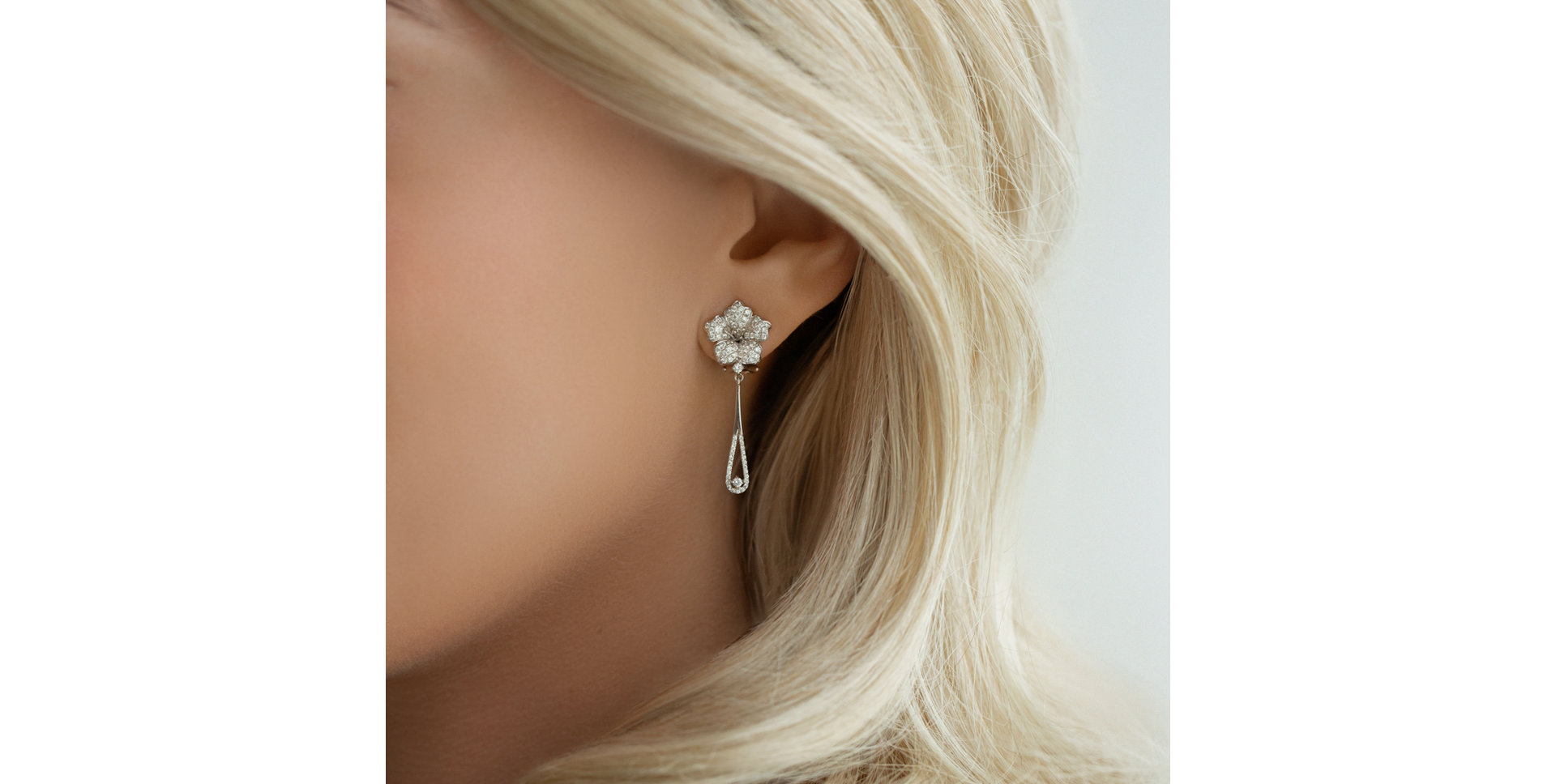 Náušnice s diamanty Miss Flora