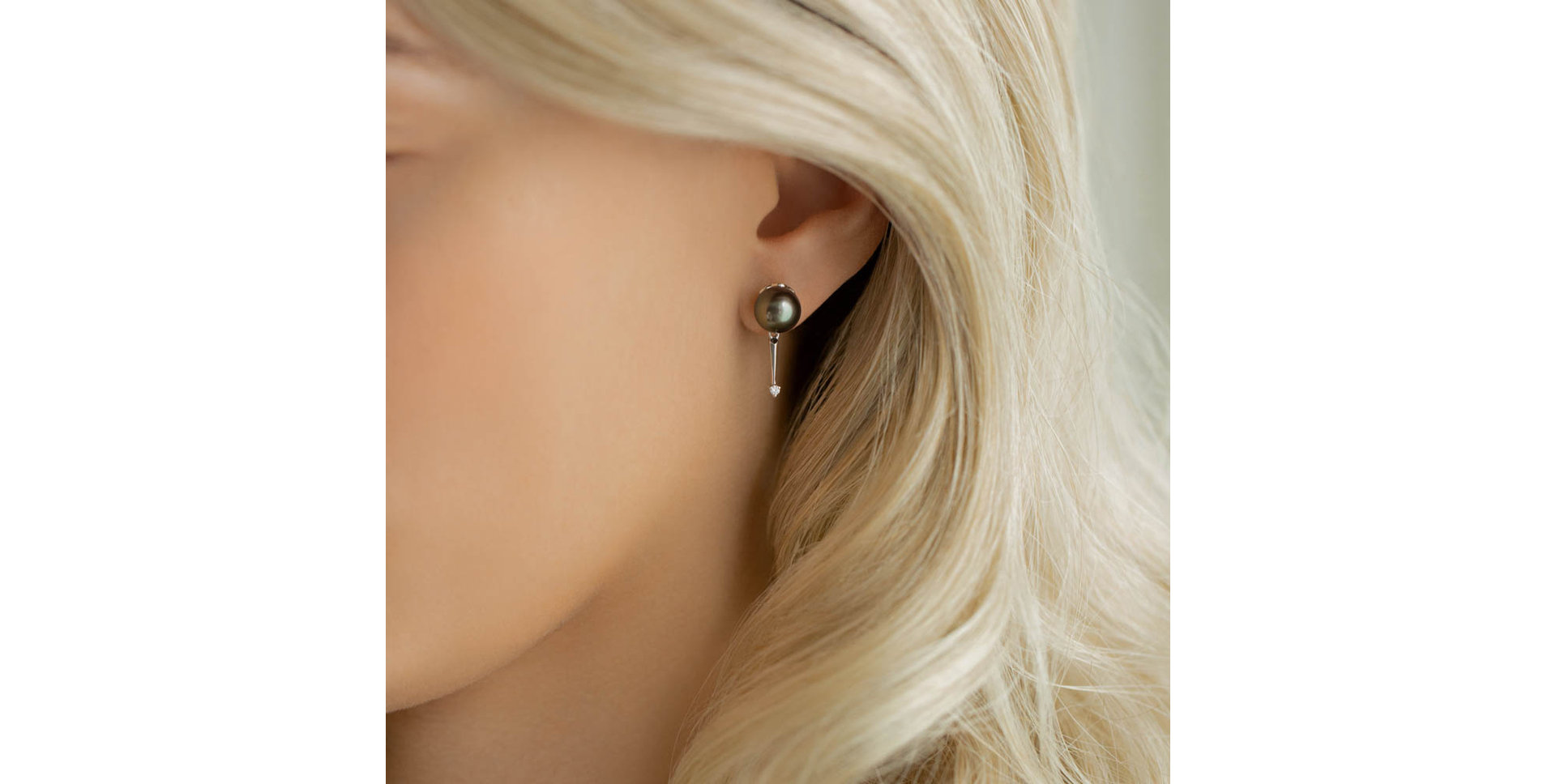 Náušnice s perlou a diamanty Mighty Sea