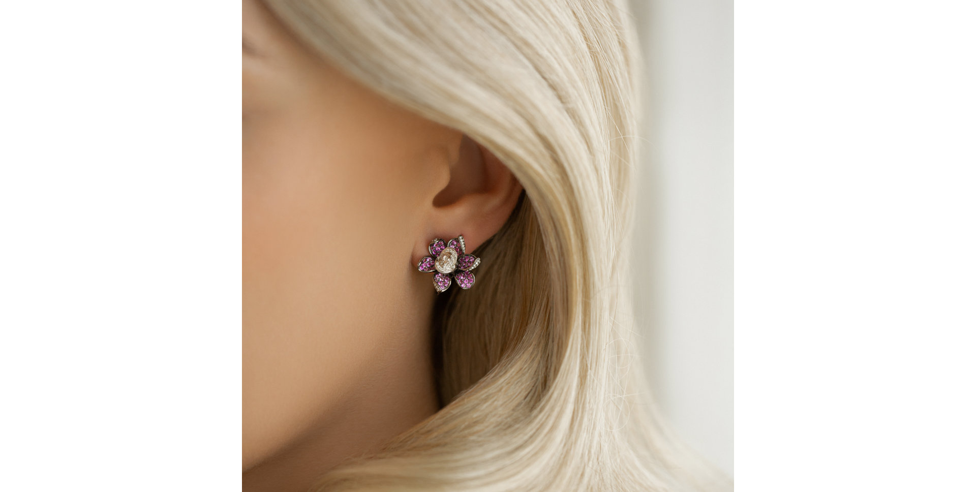 Náušnice s diamanty Princess Miyuki